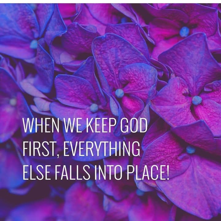 Seek first the Kingdom of God!