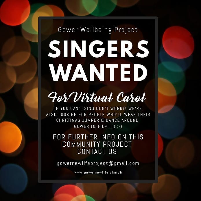 Great socially distanced recording today for our virtual Christmas …