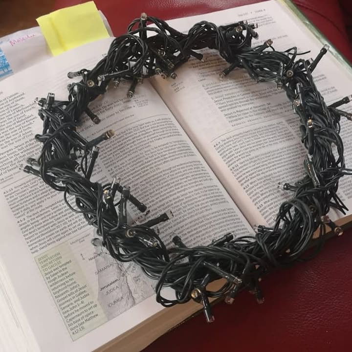 Fantastic crowns made last Sunday during our zoom service.