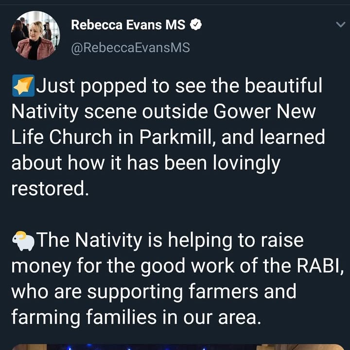 Lovely to see @rebeccaevansgower this evening.