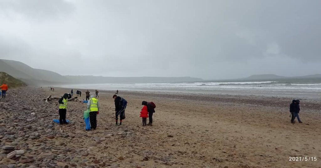 Great to be a part of the Gower Big Beach Clean and Litter Pick aga…