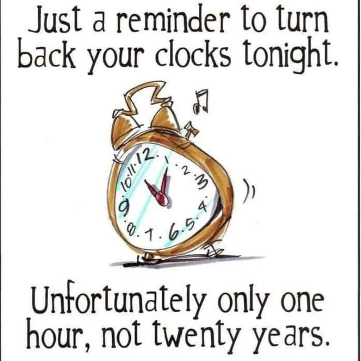 See you tomorrow, Pennard Parish Hall 10.30am, after an extra hour …
