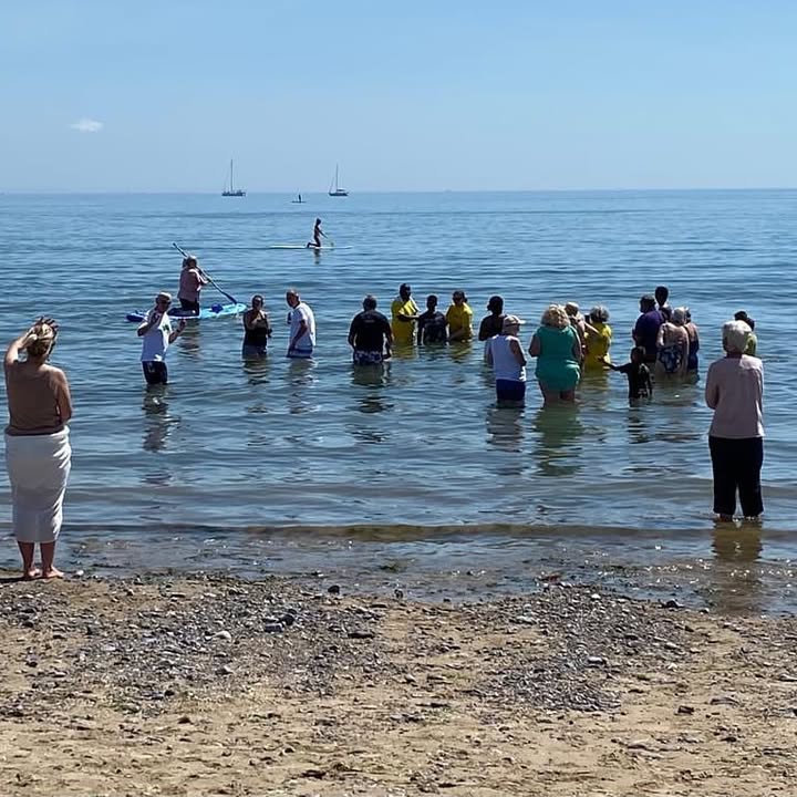 Baptism at Oxwich.