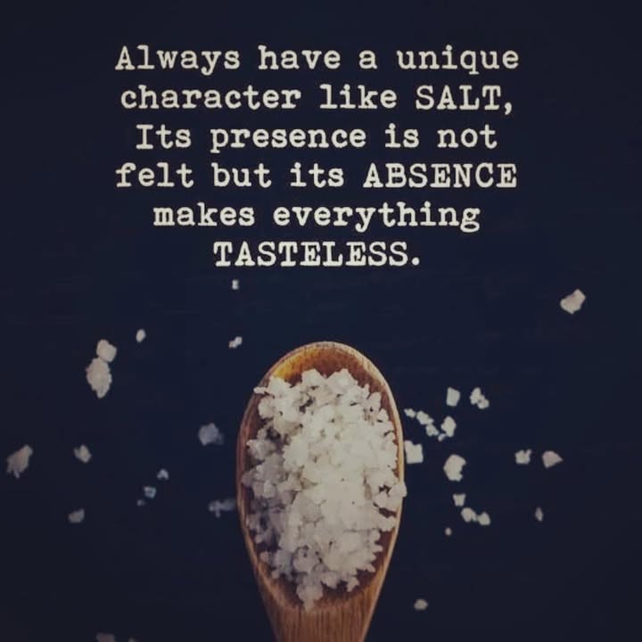 Be the salt!
