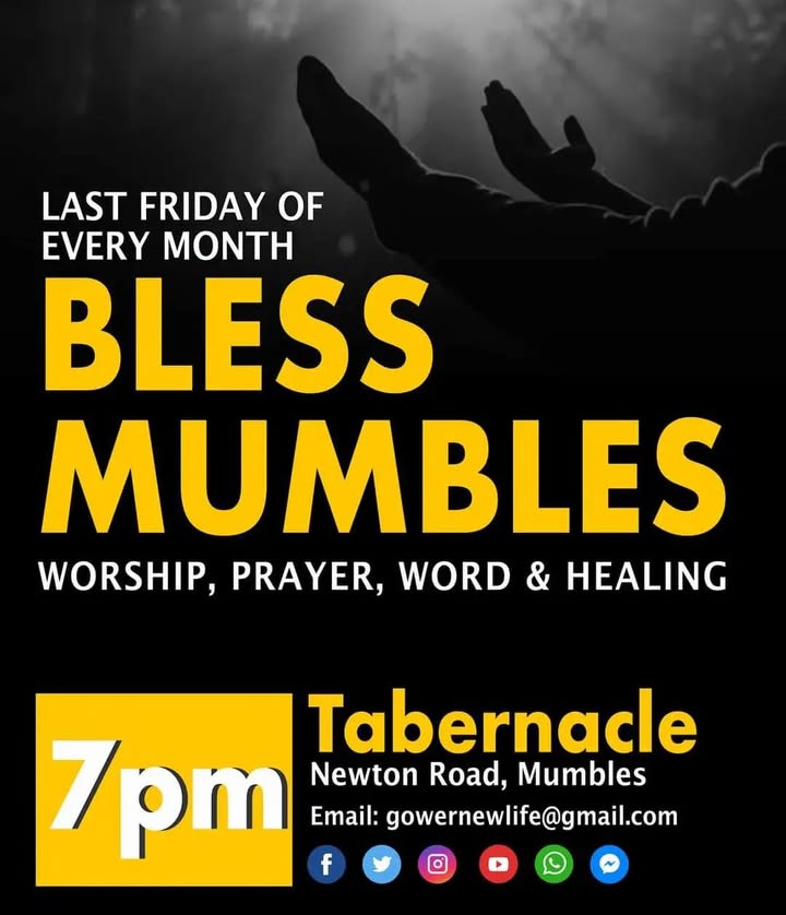 Join us tomorrow night at 7pm Tabernacle, Mumbles