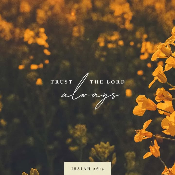 Trust in the Lord!