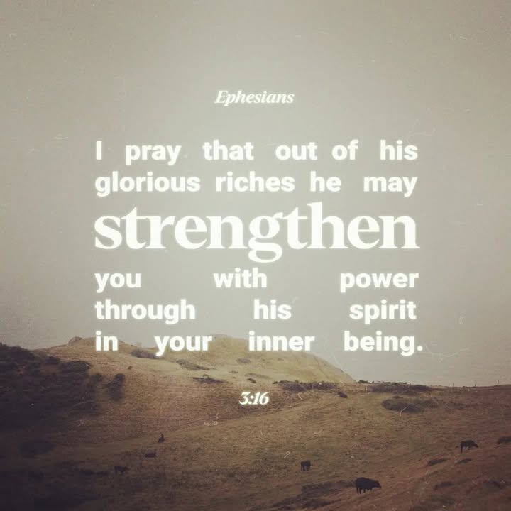Be strengthened in Him 🙏