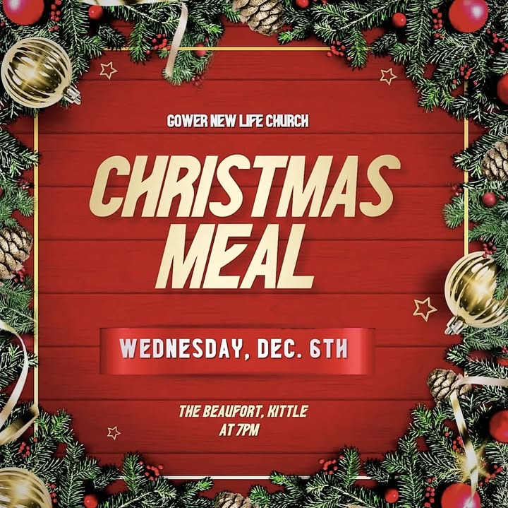 Looking forward to our church Christmas meal this evening!