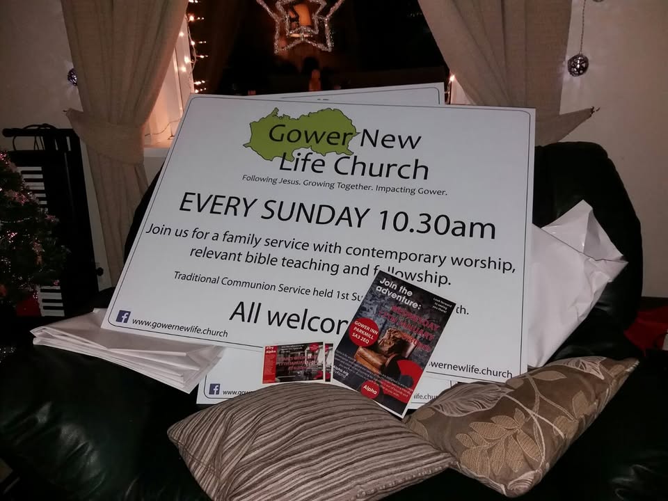 A lot is happening at Gower New Life Church – New Sign, New Alpha c…