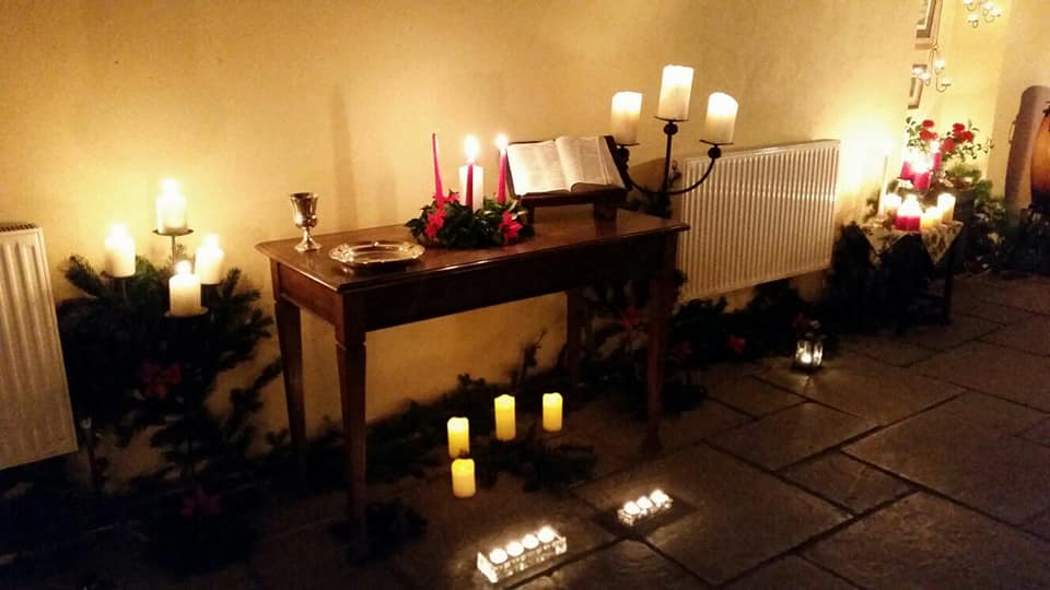 All set for an amazing Carol service!