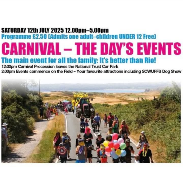 This weekend is Pennard Carnival and we’ll be there!