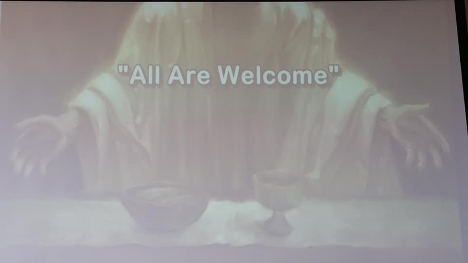 Our first Family Service.