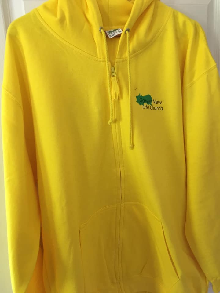 Church Hoodies have arrived to go with our t-shirts from last year.