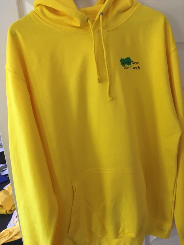 Church Hoodies have arrived to go with our t-shirts from last year.