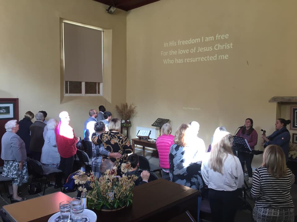 This mornings service with Children’s work.