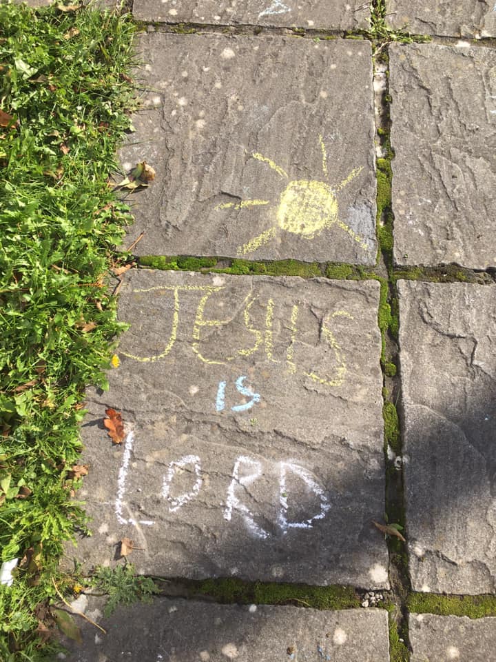 This mornings service with Children’s work.