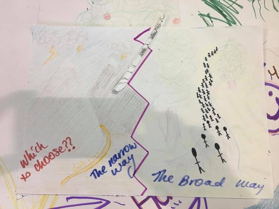 This mornings creativity from adults and children.