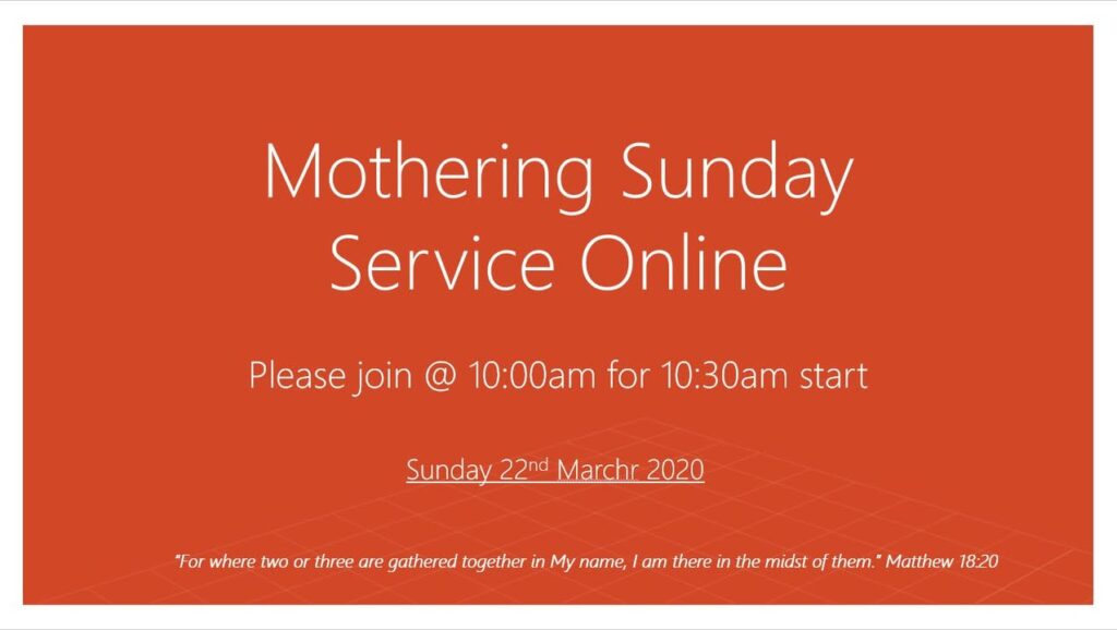 Please join us as we worship tomorrow Live Online @ 10:00am for 10:…
